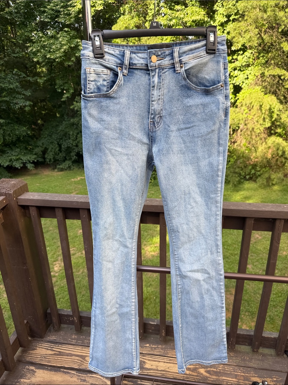 Fashion Nova Light Blue Flare Jeans
